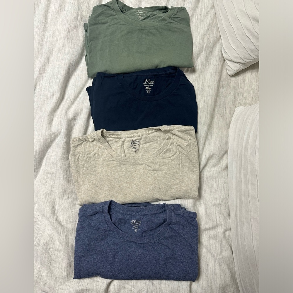 Four J crew tshirts